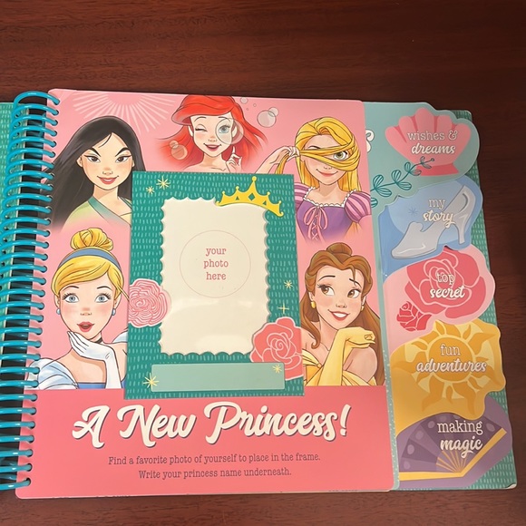 Girl Power Disney Princess Spiral Bound - A personalized journal/activity book! - Picture 2 of 16